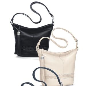 Brighton Baby Jake Cross Body Leather Bucket Bag